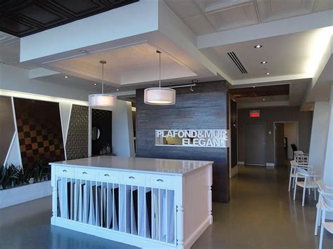 Suspended ceilings are incredibly versatile. Suspended Ceiling Tiles Montreal Showroom -1 | Suspended ...