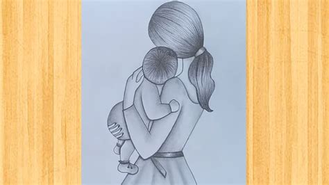 Art drawings sketches realistic drawings pencil drawings broken heart drawings fighting drawing pictures with meaning family painting beautiful see more ideas about baby drawing drawings fabric painting. How to draw Mother & Children / Pencil sketch drawing ...