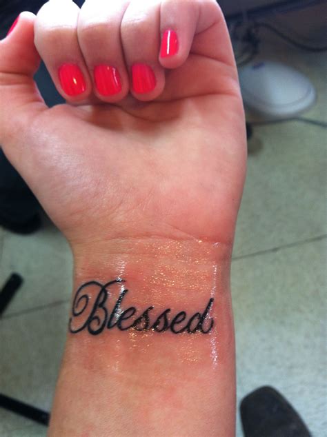 Aggregate More Than 65 Blessed Tattoo On Wrist Latest Thtantai2