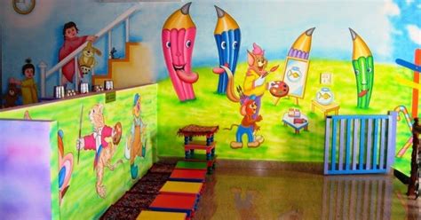 Here is our selection of some fun ideas on painting for kids that are most suitable for them read these activities and help them hone their artistic skills. PLAY SCHOOL WALL PAINTING: schoo painting,school wall ...