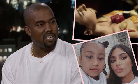Kanye West Roasted For Serving Sushi On Naked Women With Year Old Daughter North Present