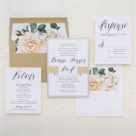 Modern Calligraphy Wedding Invitations Beacon Lane