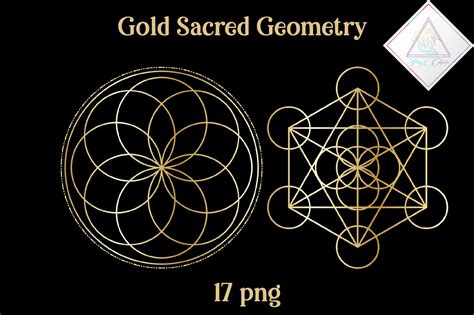 Gold Sacred Geometry Clipart