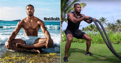 Watch Michael B Jordan Work Out In Paradise Men S Health Popsugar Fitness