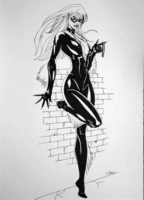 Black Cat And Spidey Spidey Based On Michael Turners Art And Black