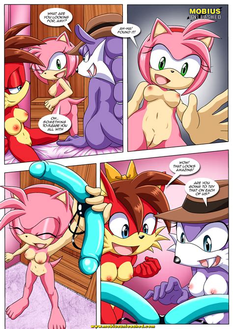 Rule Amy Rose Ass Bbmbbf Bed Breasts Comic Dildo Double Strap On
