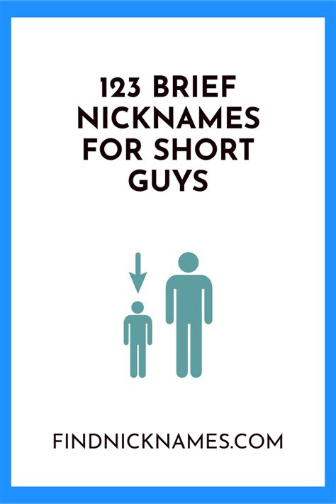 Brief Nicknames For Short Guys Artofit