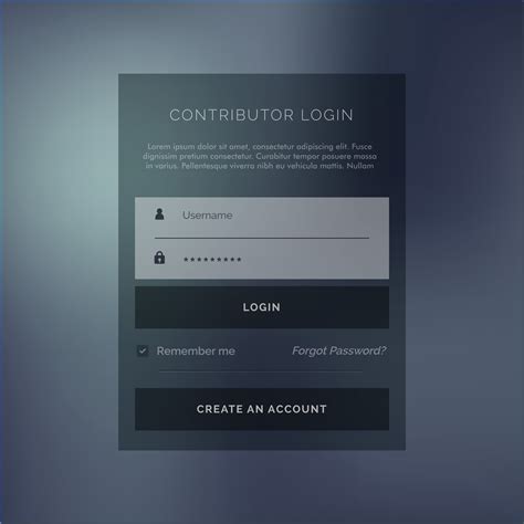 Creative Login Form Ui Template For Your Web Or App Design Download Gambaran