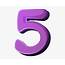 5 Clipart Purple  Number Png Free Transparent