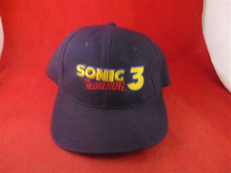 Sonic The Hedgehog 3 Sega Genesis Promotional Black Snapback Baseball