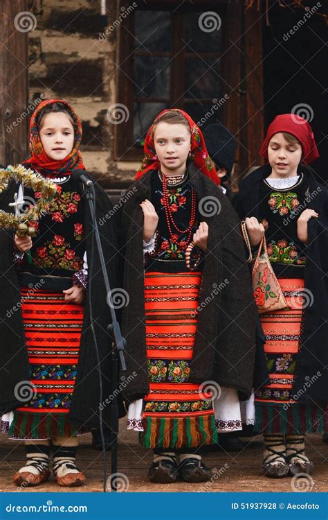 Romanian Children In Folklore Costume Editorial Stock Photo Image Of