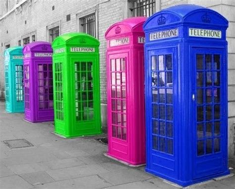 Telephone Booths Colours Phone Booth Telephone Booth