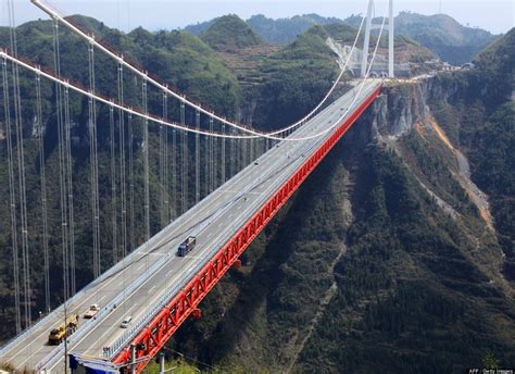 Photos Worlds Largest Suspension Bridge Opens Suspension Bridge
