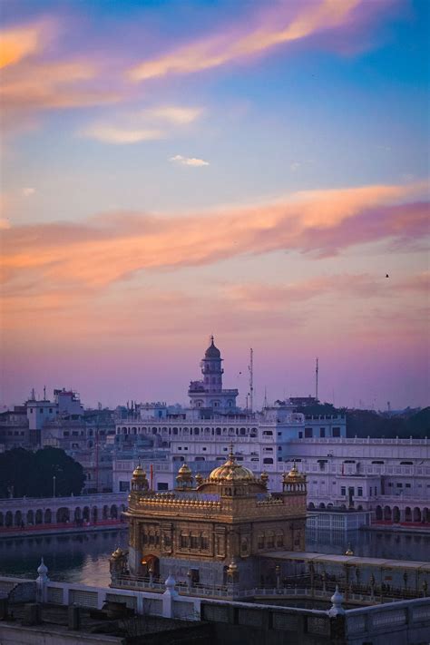 Aerial View Of The Golden Temple Amritsar Punjab India · Free Stock