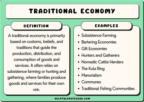 17 Traditional Economy Examples 2024