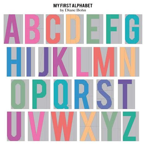 My First Alphabet A Paper Piecing Alphabet Pattern By Diane Bohn