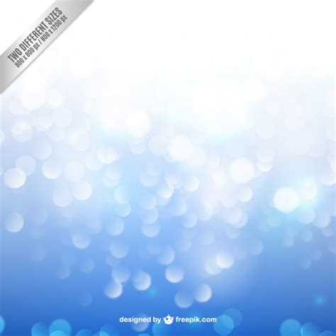 Free Vector Bokeh Background In Blue Colores