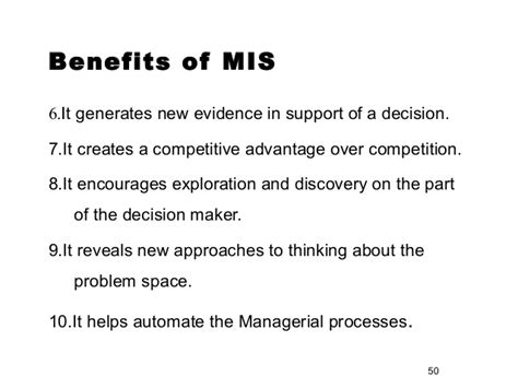 In this information systems strategy are implemented to provide benefits to the customer and the suppliers so that it may change their mind. Management information system