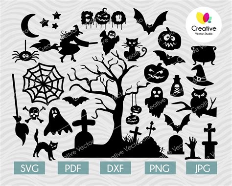 Halloween SVG Bundle Cut File | Creative Vector Studio