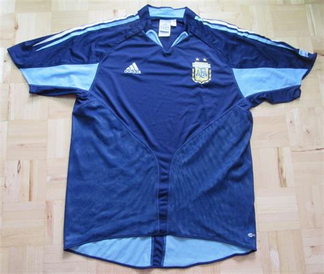 Argentina Copa America 2004 Away Shirt Jersey Adidas Albiceleste Adult