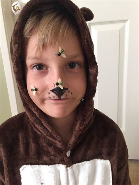 My Son Wanted To Be A Bear Bear Face Paint Face Painting Halloween