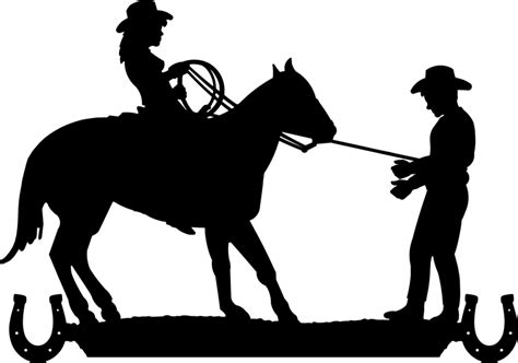 Westernmain Horse Silhouette Silhouette Art Cowboy Art