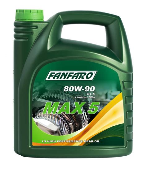 Fanfaro Max 5 Hypoid Manual Gear Oil Sae 80w90 Api Gl 5 Mil L 2105 D