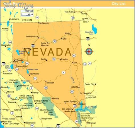 Tonopah Nevada Map