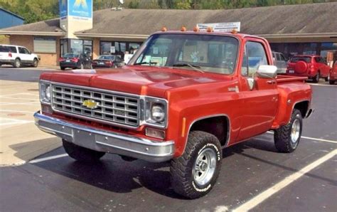 1977 75 76 78 Chevy Ck10 4x4 Pickup Short Bed Stepside For Sale