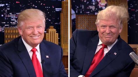 Donald Trump Lets Jimmy Fallon Wreck His Hair On Tonight Show