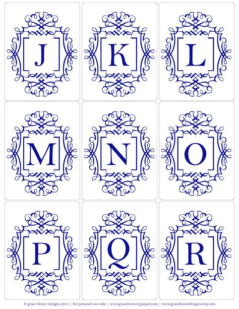 Monograms J R Monogram Printable Paper Crafts Lettering Alphabet
