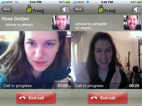 fring iphone app supports video calls over 3g to any fring or skype user free download nude
