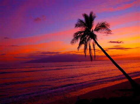 Sunset Hawaii Desktop Wallpapers Wallpaper Cave