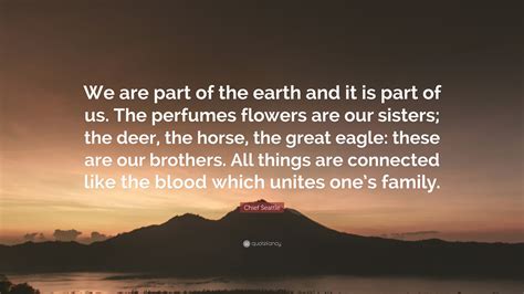 Chief Seattle Quote “we Are Part Of The Earth And It Is Part Of Us