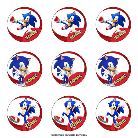 Free Printable Sonic The Hedgehog Cupcake Toppers Printable Templates