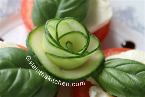 15 Easy Cucumber Garnish Ideas With Many Photos And Videos Gala In The Kitchen