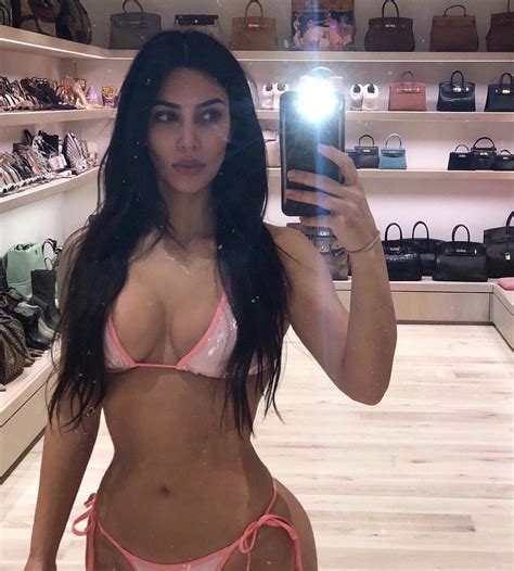 Bikini News Daily Kim Kardashian Loves Taking Selfies And Here Is Her