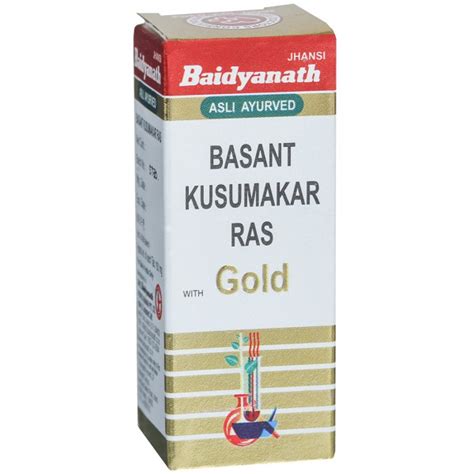 Buy Baidyanath Jhansi Basant Kusumakar Ras With Gold 5 Tablets In Wholesale Price Online B2b