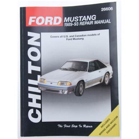 Chilton Repair Manual Mustang Ebay