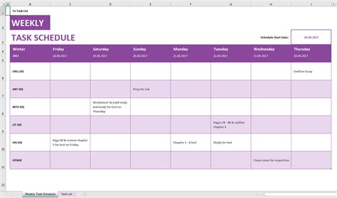 The Best Weekly Schedule Templates Organize Your Time Timecamp