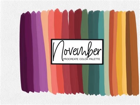 November Procreate Colour Palette By Sarah Evans On Dribbble