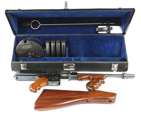 Colt Model 1921 45 ACP Thompson Submachine Gun Matching Drum