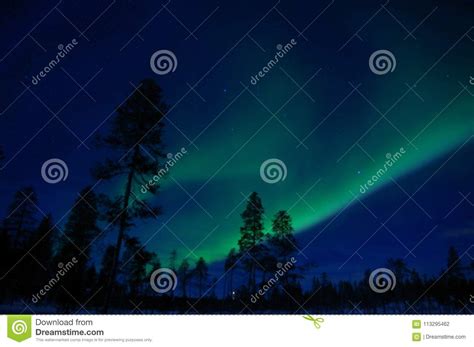 Aurora Boreal En Finlad Laponia Foto De Archivo Imagen De Noruega