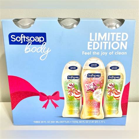 softsoap bath and body softsoap holiday body wash peppermint sugar cookie limited edition t