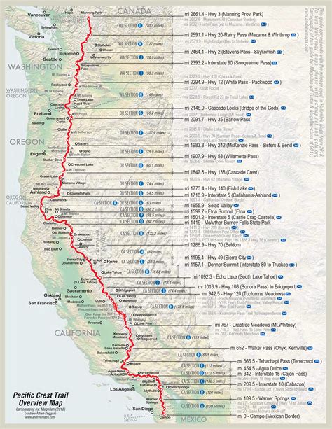 Pct Map California Printable Maps My Xxx Hot Girl