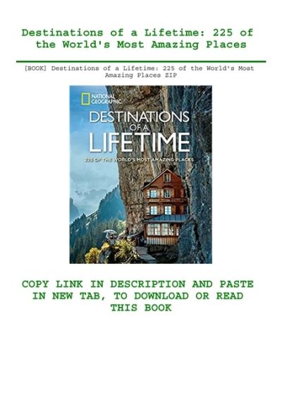 Book Destinations Of A Lifetime 225 Of The Worlds Most Amazing