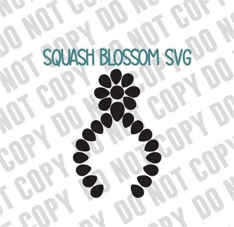 Squash Blossom SVG Digital Download Svg Turquoise Jewelry - Etsy Finland