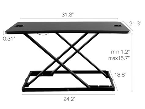 Need a small home office desk? Small Standing Desk - Height Adjustable Desk Converter ...