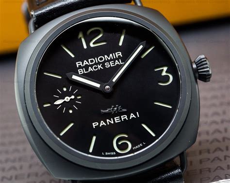 27437 Panerai Pam292 Radiomir Black Seal Ceramic Torpedo Pig Dial 45mm