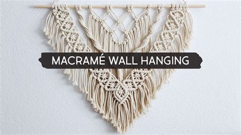 DIY Layered Macramé Wall Hanging YouTube